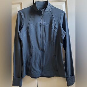 🍒LULULEMON sz 12 DEFINE Jacket OIL BLUE GRAY Blue Grey (OLBL) Full-Length *NULU